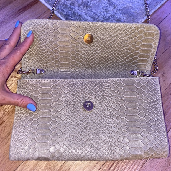 BORSE in Pelle Italian Vintage Snakeskin Purse - Picture 5 of 12